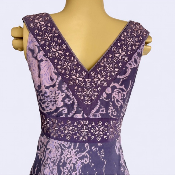 INC International Concepts Lavender and Mauve Asymmetrical Dress - Picture 9 of 16